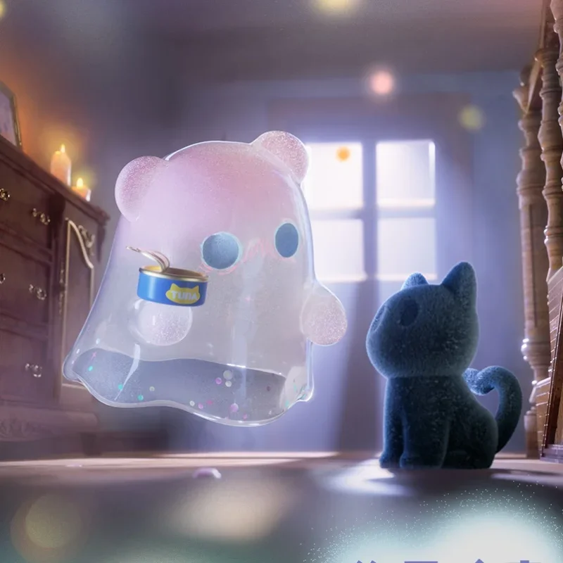 Vinden Eenhoorn Shinwoo Ghost Bear House Serie Schattige Actie Anime Figuren Poppen Kawaii Speelgoed Cadeau Figuur Speelgoed