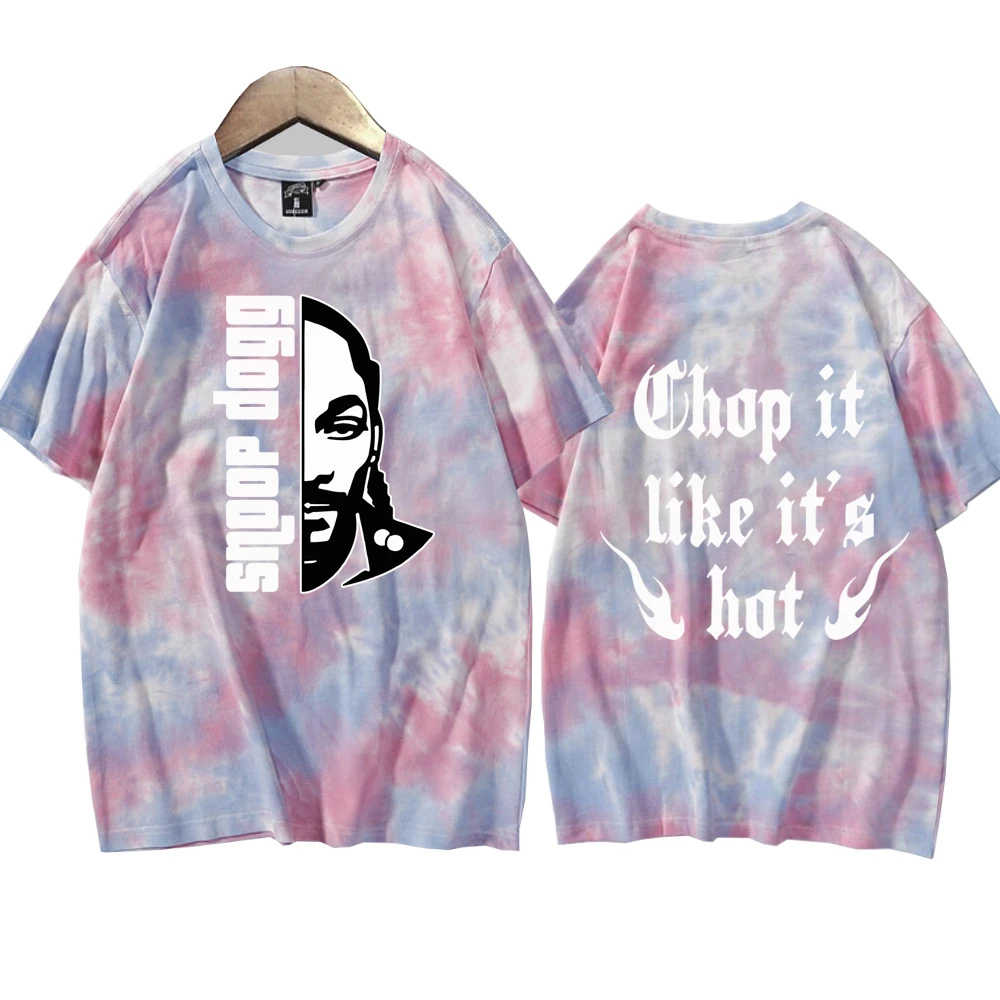 Snoop Dogg Drop It Likes It's Hot Shirts Tie Dye Harajuku Hip Hop Man Woman T-Shirt Fans Gift