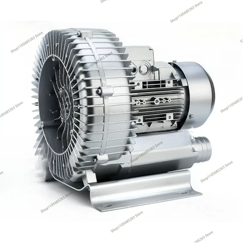 Industrial High Pressure Vacuum Air Pump Vortex Ring Regenerative Side Channel Blower for Fish Pond Aquaculture Farming