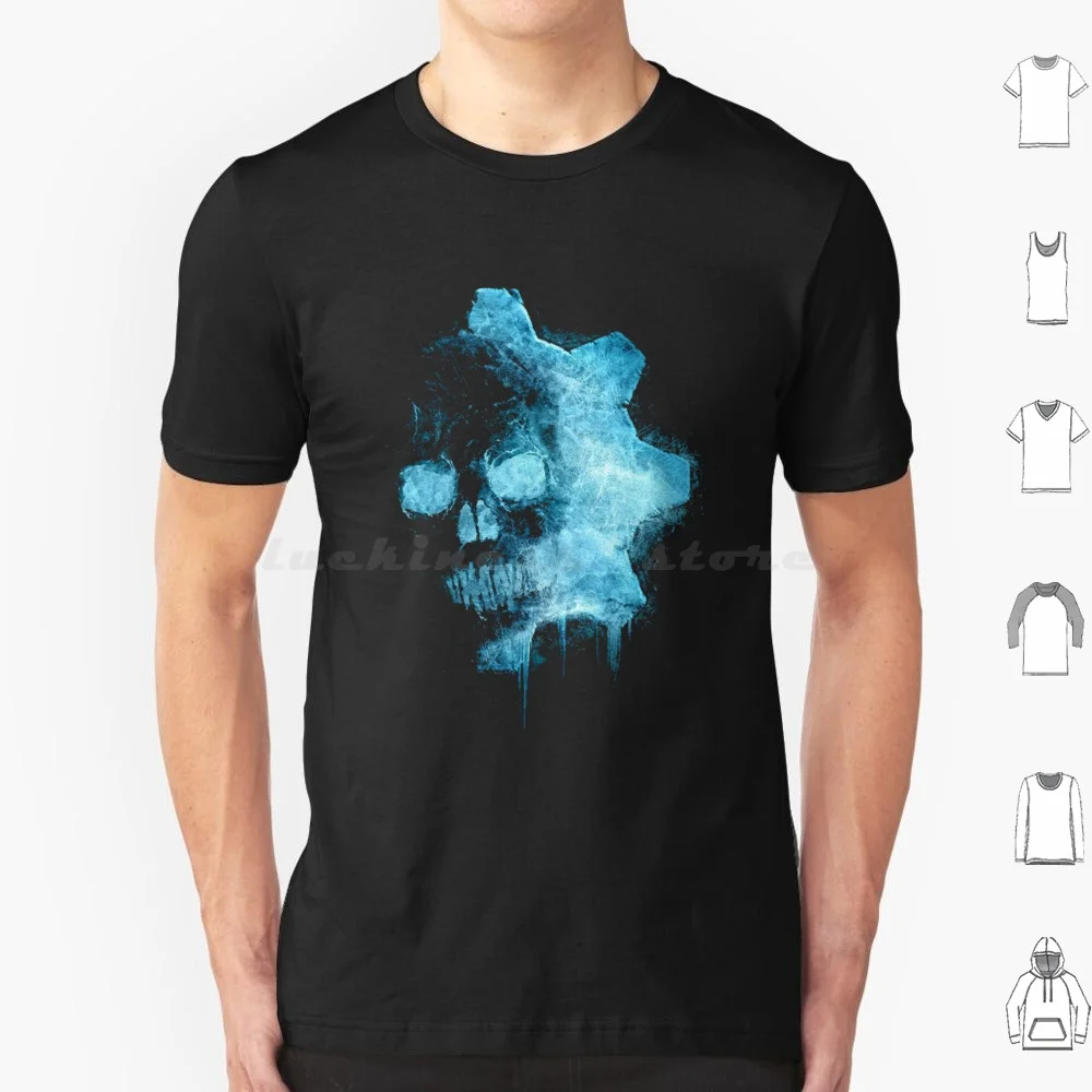 Mesti Gear Of War T Shirt Cotton Men Women DIY Print Gear Of War Gears Skull Action Game Gear Of War