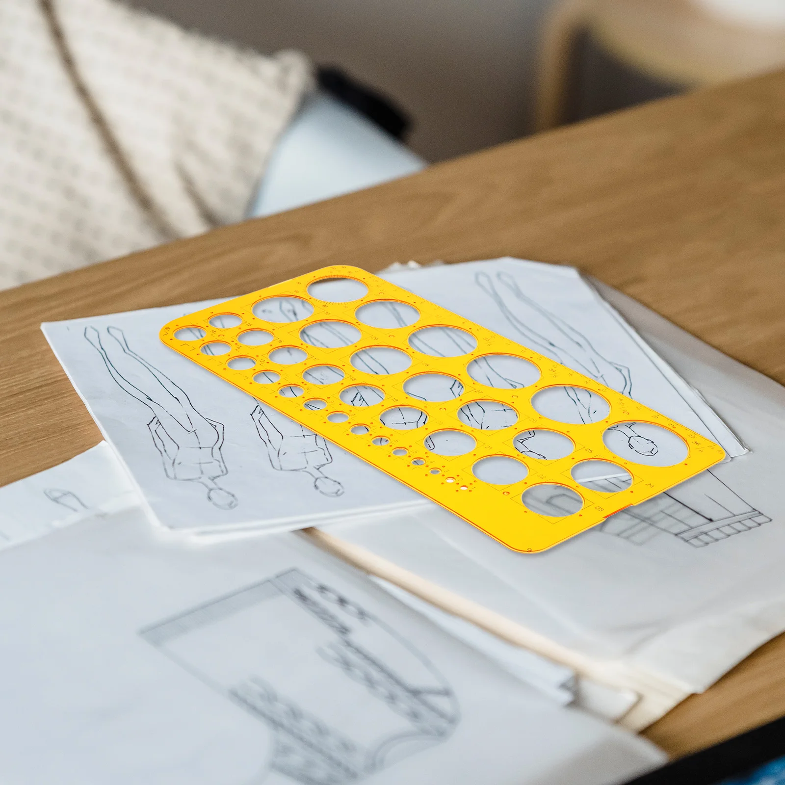 

Multi Functional Drawing Template Circle Stencil Ruler for Round Architect Scale Precision Circle Maker Geometric Design