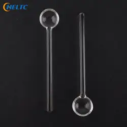 1PCS Transparent  Long Handle Glass Tea Spoons Tableware Clear Coffee Stirring Spoons Flatware For Home Kitchen Restaurant