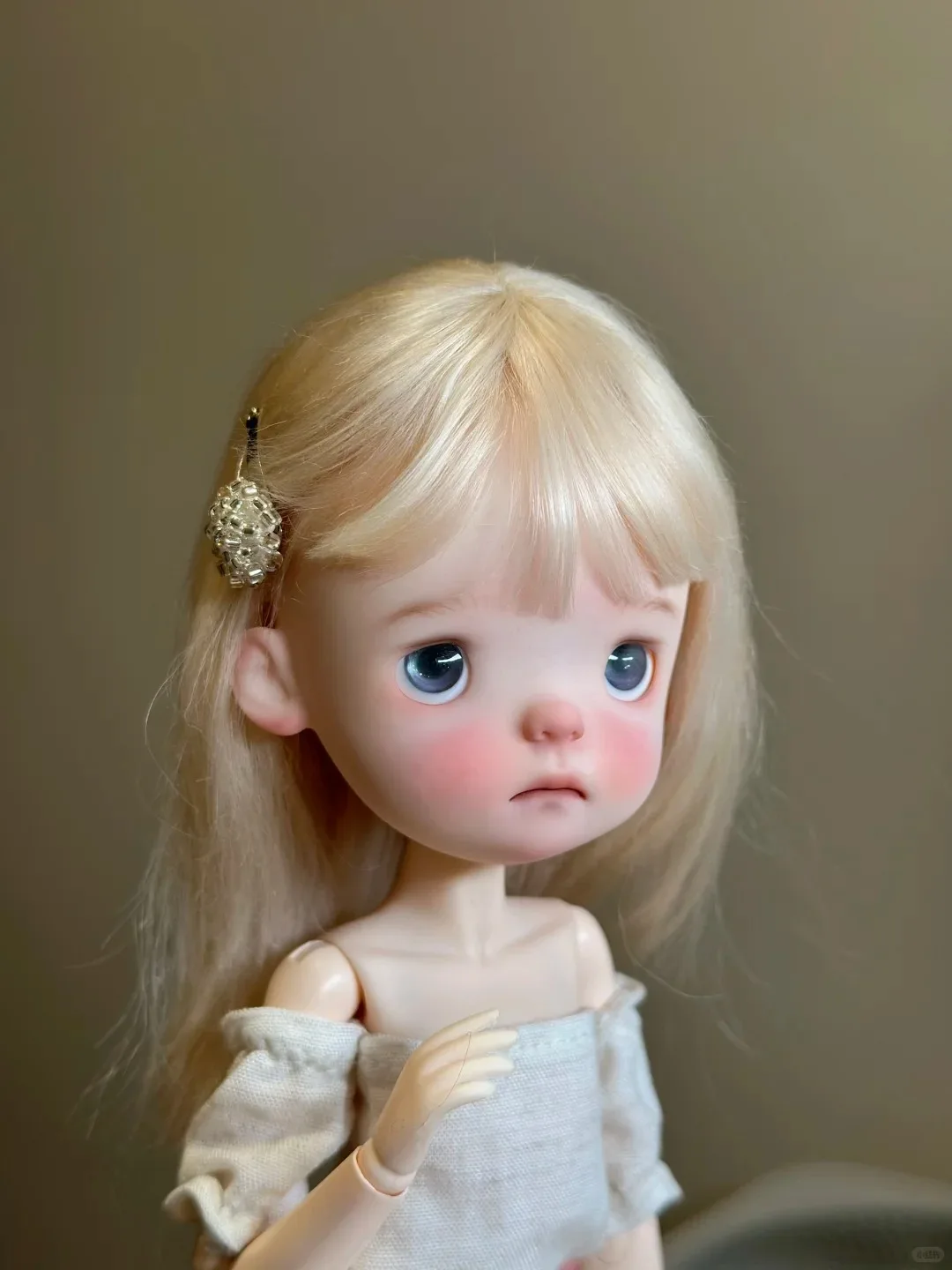 DaMeng Bjd Doll 1/6 xiaop full set nude doll Spot QbabyBig Head Smile Resin Ball Jointed Art Toy Dolls for Girls