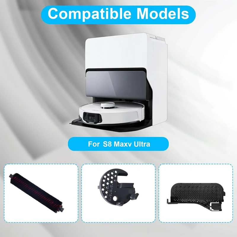 ABJI-Maintenance Brush Water Filter And Mop Scrubber Accessories For Roborock S8 Maxv Ultra Robot Vacuum Cleaner Parts image 4