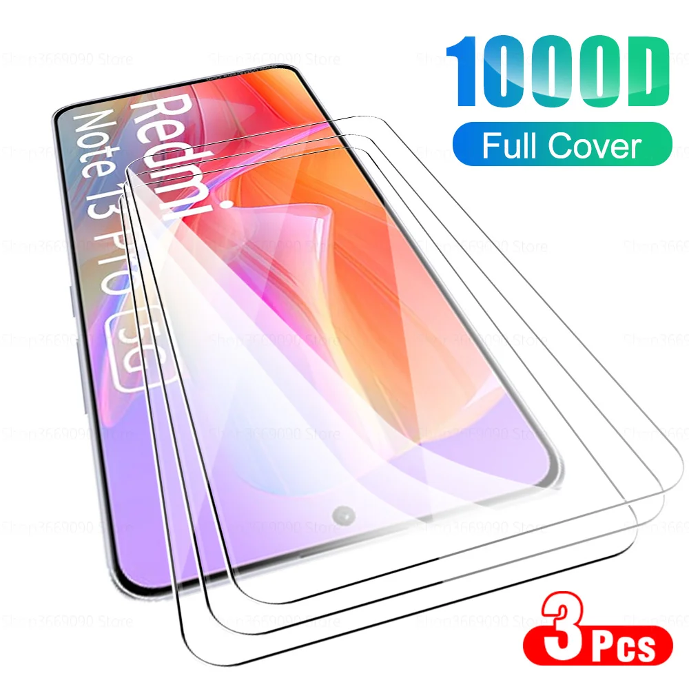 3PCS Protective Glass Case For Xiaomi Redmi Note 13 Pro 5G Tempered Glass Redmy Note13 Pro 13Pro 4G Screen Protector Film Cover