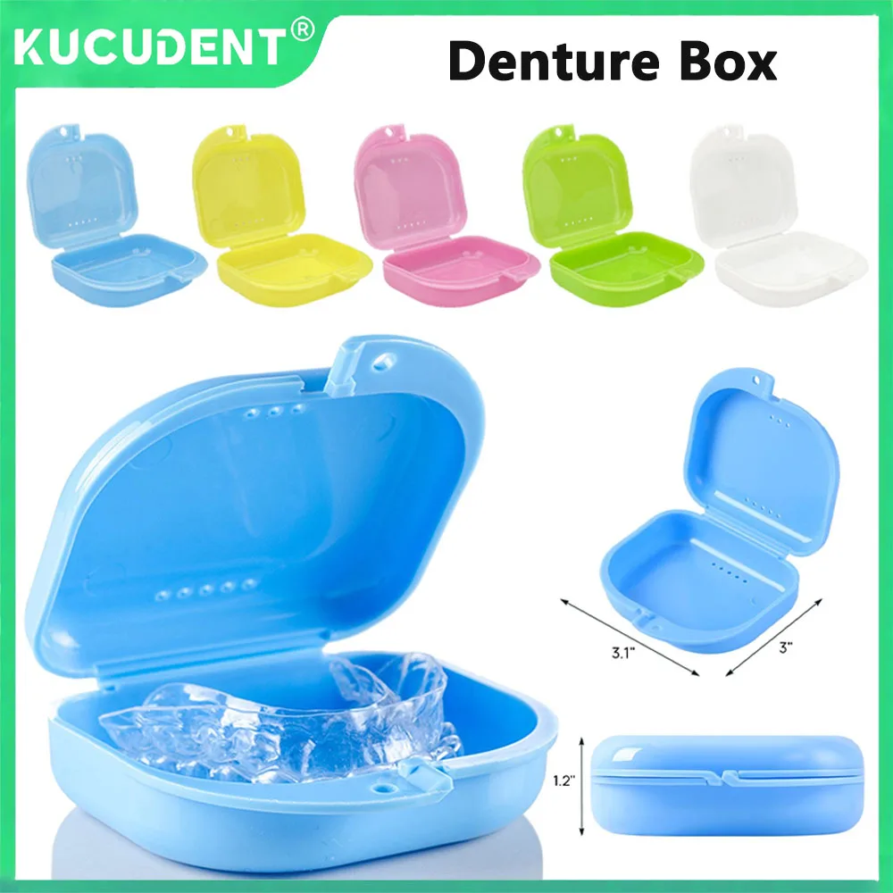 

Ящик для хранения зубных протезов, вентилируемый фиксатор, защитный чехол для ортодонтических брекетов, защита вставных зубов, чистка полости рта