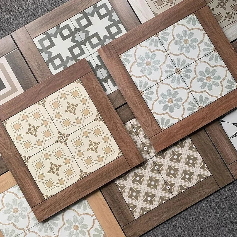 Baldosas de Parqué con Aspecto de Madera Vintage Francés, 600x600, Estilo Nórdico, Baldosas Cerámicas Antideslizantes para Balcón, Baldosas para Paredes Interiores