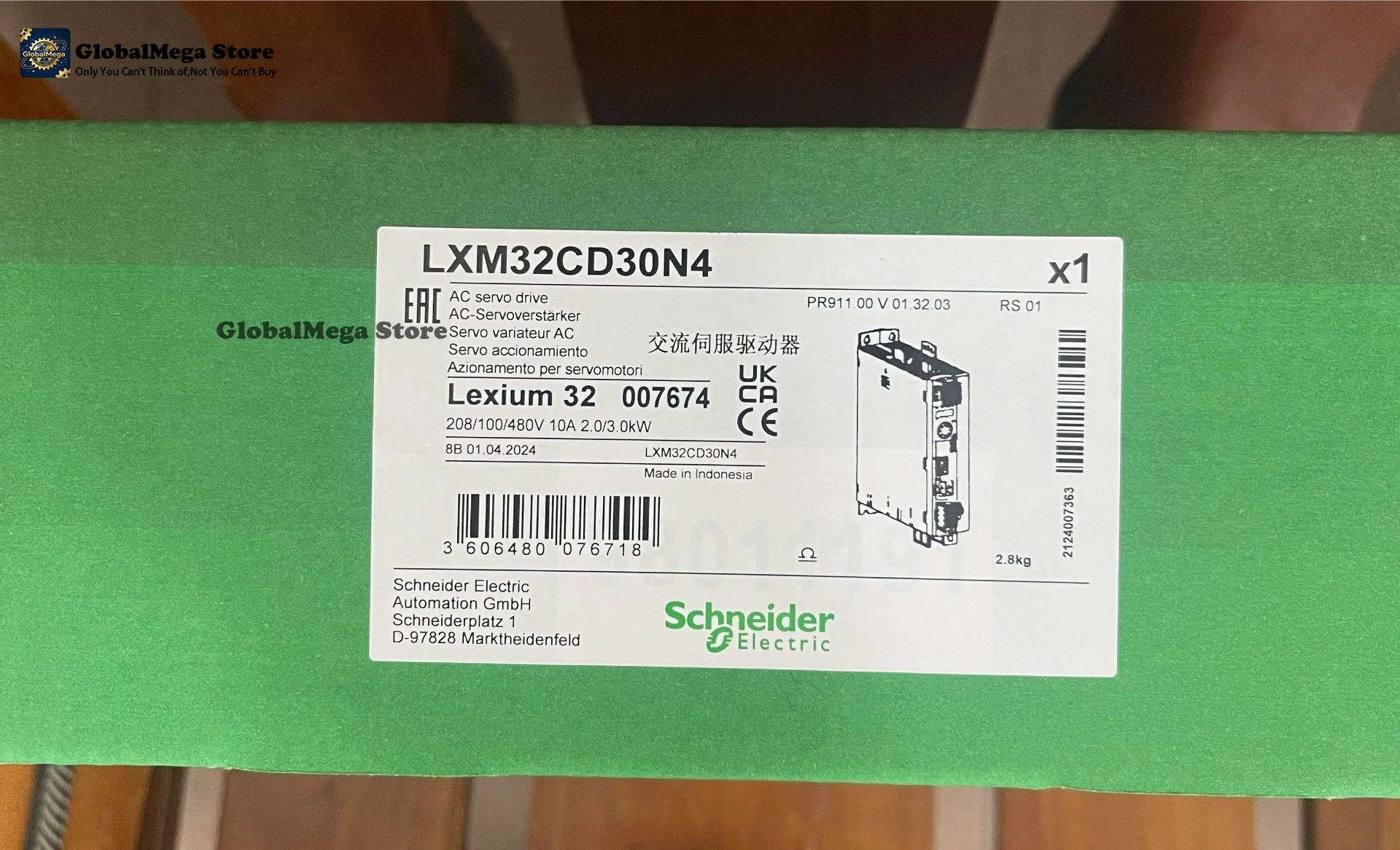 Lxm32cd30n4 Ac Servo Driver.For Other Models, Please Contact The Seller For Pricing.