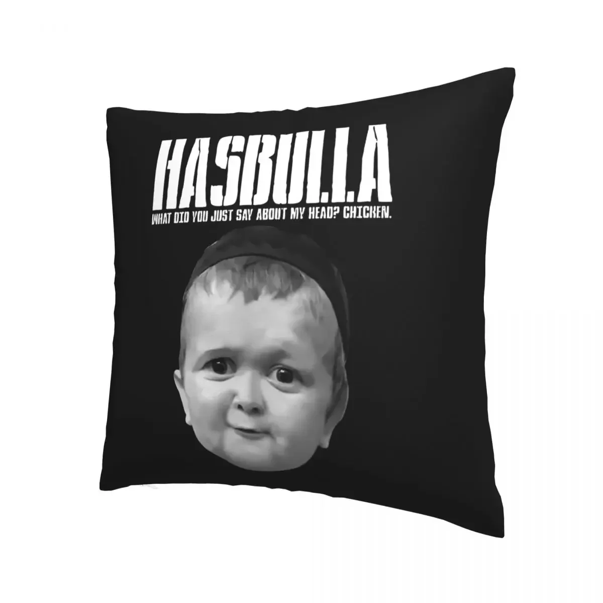 Hasbulla Fighting Meme Pillowcase Printed Polyester Cushion Cover Mini Khabib Blogger Throw Pillow Case Cover Home 40*40cm