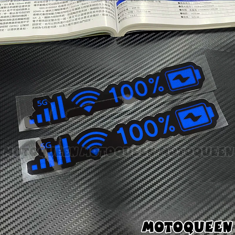 High-definition matte finish, 5G WiFi full signal, 100% battery life, tech-themed decorative stickers,
