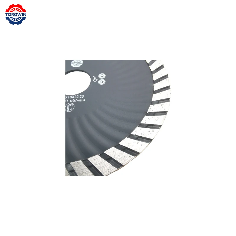 125-230mm turbine Hot Pressed Sintering Diamond Saw Blade Cutting Disc corrugation For Tile Marble Granite Brick Concrete