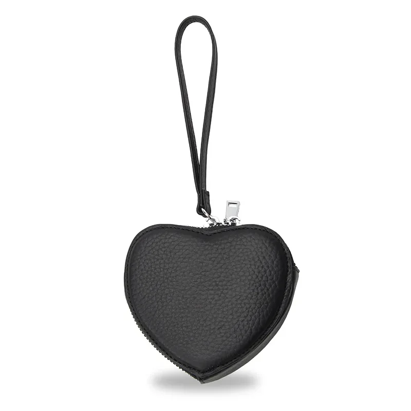 

Genuine Leather Coin Purse for Women Korean Version New Cute Hand-held Love Bag Coin, Lipstick, Earphones, Storage Small Wallet