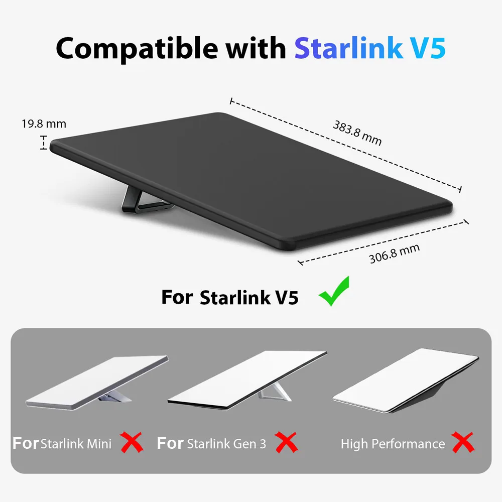 For Starlink V5 Silicone Protective Case Heat Dissipation UV&Waterproof Anti-Impact Full Coverage for Star Link V5 Shell
