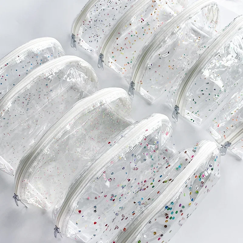 Women Cosmetic Organizer Portable Travel Wash Bag Simple Style Female Transparent Waterproof Makeup Storage Pouch Beauty Case