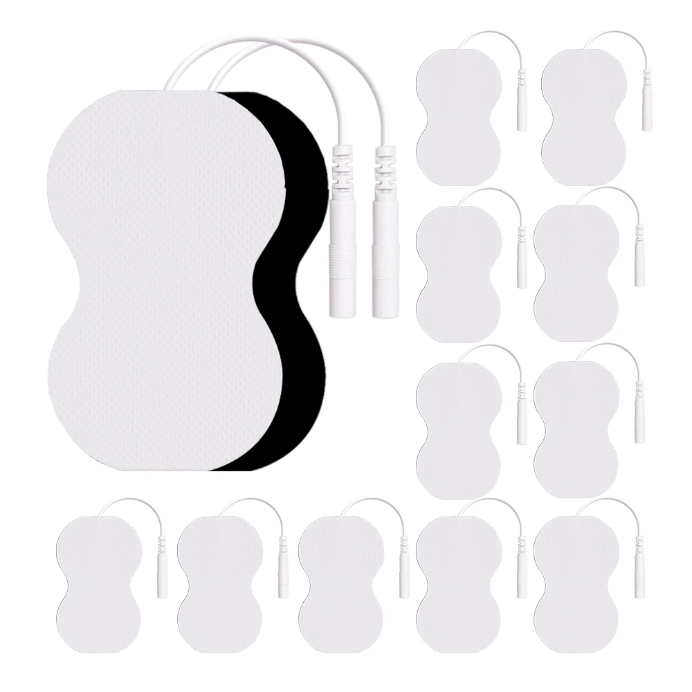 10/20Pcs Electrode Pads Full Body Silicone Gel Reusable EMS Electrodes Parches Self Adhesive Replacement Tens Massage Stickers