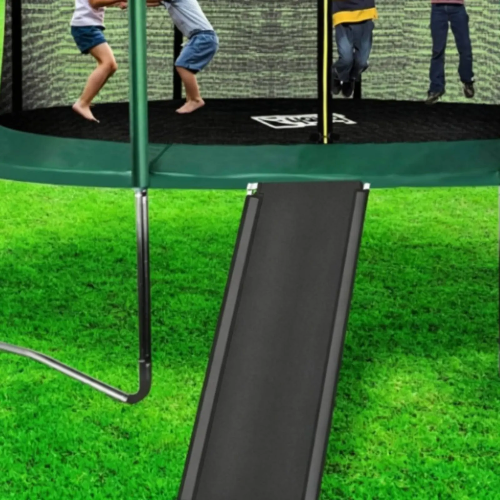Kids Trampoline with Slide Multi-Functional Trampoline Climbing Slide Play Equipment Non-Slip Spring Bed Heavy Duty for Toddlers