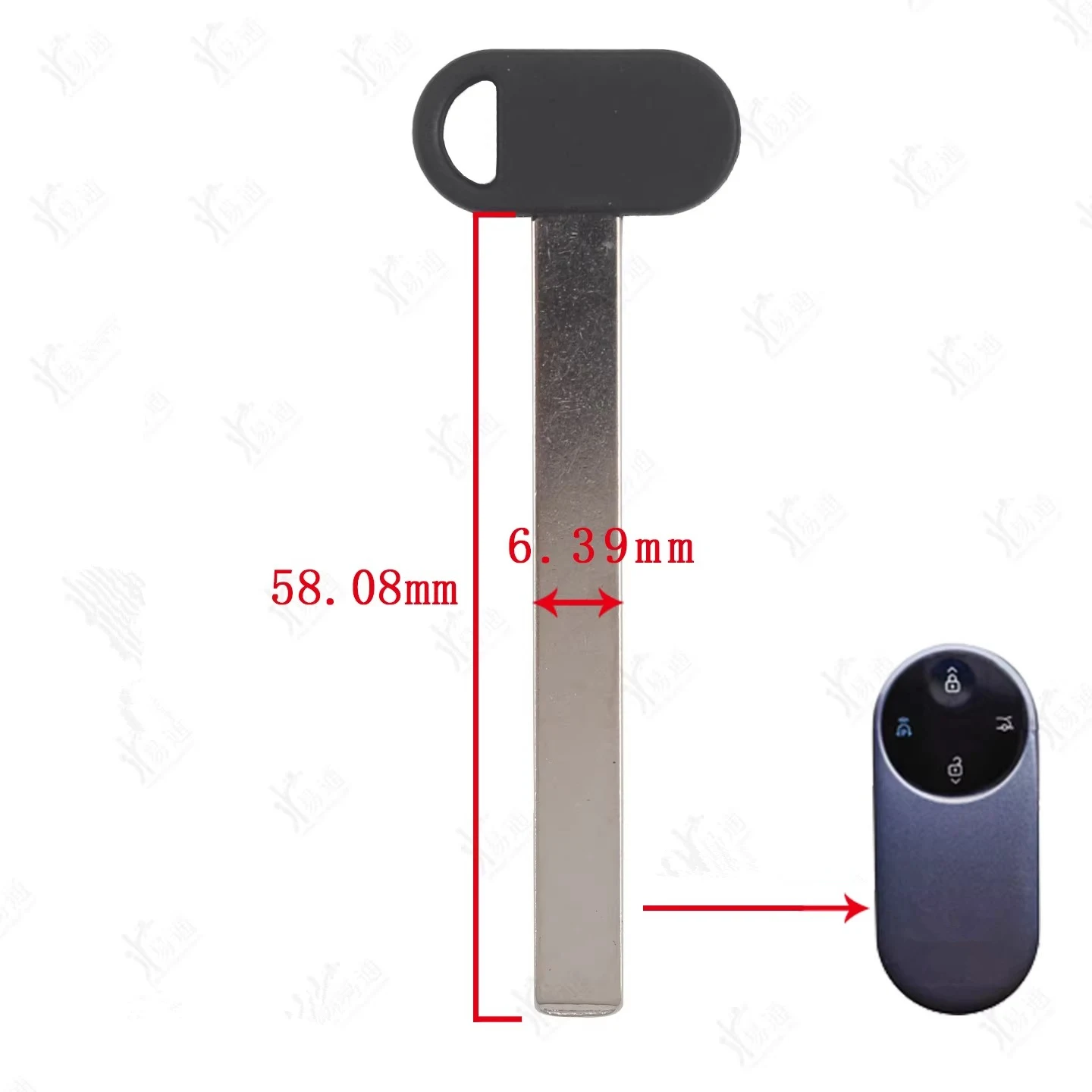 Original Car Keyless Remote Key Blade for AITO Seres M8 M7 M9 Car Remote Emergency Mechanical Key Blade
