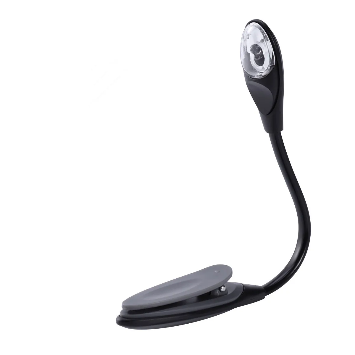 

Flexible Mini Book Lamp Reading Light Adjustable Brightness Lights LED Grey for