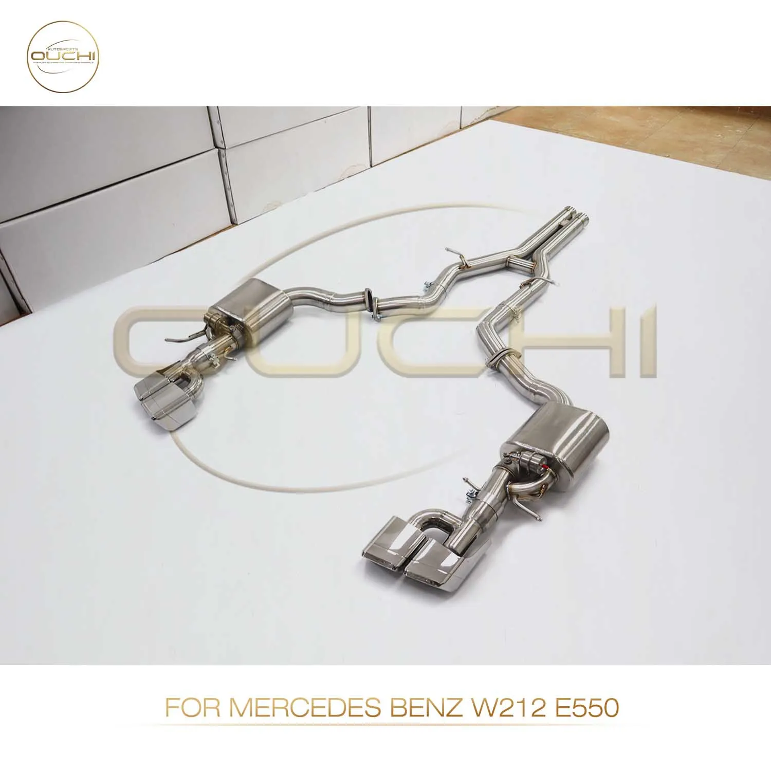 OUCHI Exhaust Catback For Mercedes Benz E Class E550 W212 With Muffler Valves 3