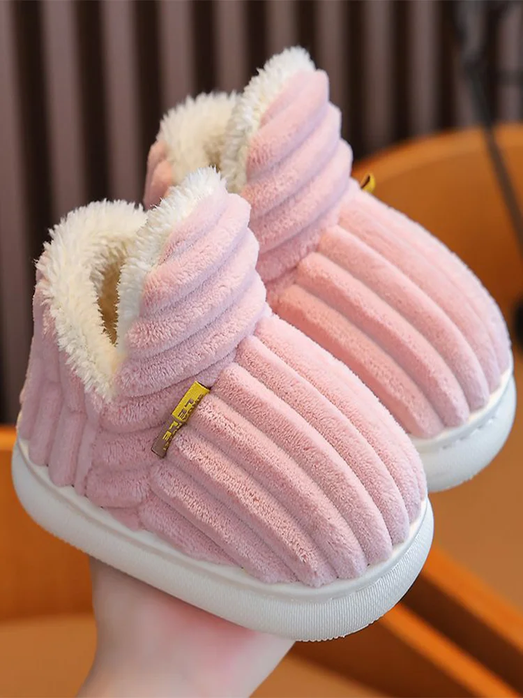 

Тапочки Mao Mao, осень/зима 2021, новые хлопковые тапочки, домашние теплые полосатые флисовые тапочки на платформе