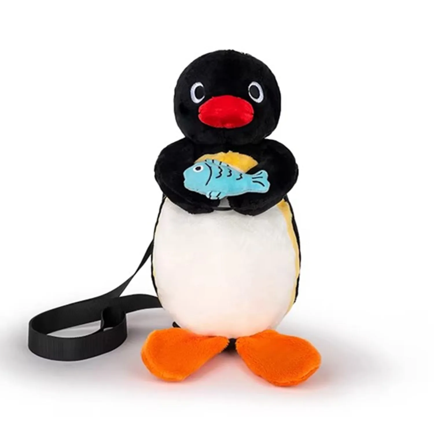 

New Cute Pingu Penguin With Fish Children Kids Messenger Bags Crossbody bags For Women Shoulder bag
