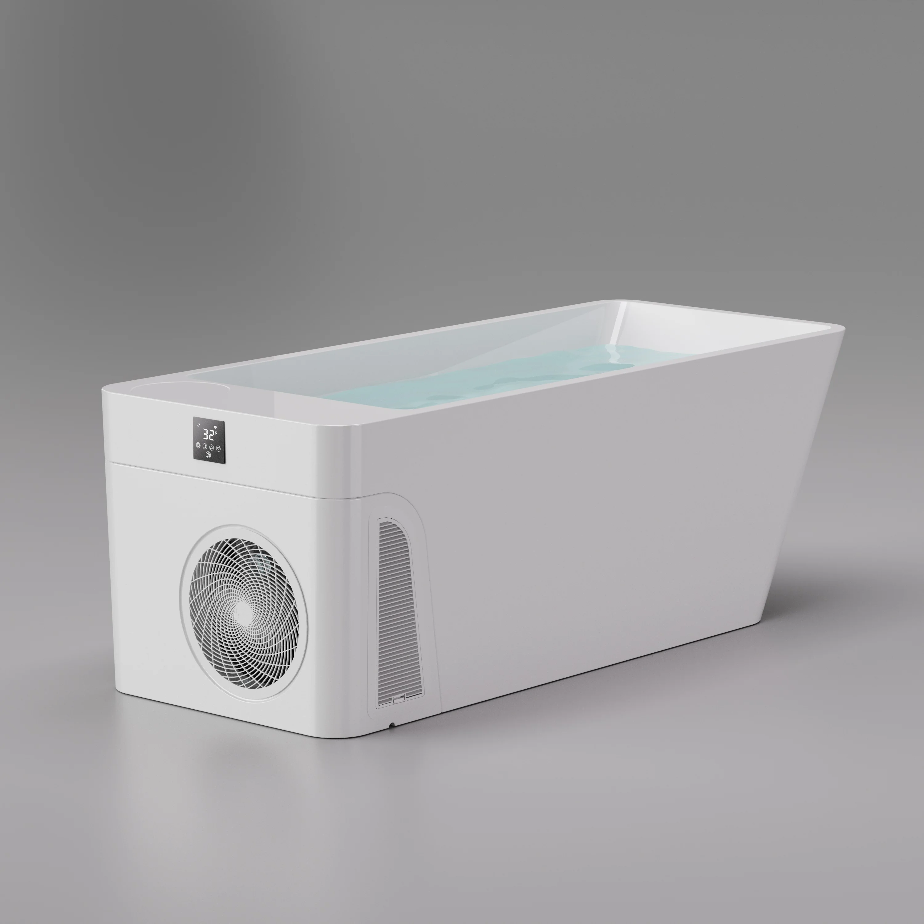 ICEGALAX Acrylic Whirlpools Message Bathtub Cold Plunge Solid Surface Smart Bath Tub for Sports Recovery