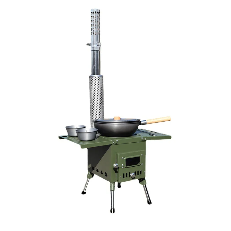 

Cross-Border Amazon New Camping Camping Stove Outdoor Stove Firewood Portable Gasifier Factory Wholesale