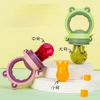 Feeding Pacifier Bite The Bag Baby Gutta Percha Silicone Nipple Molars Complementary Food Tools Fruit Eating Machine Pacifier