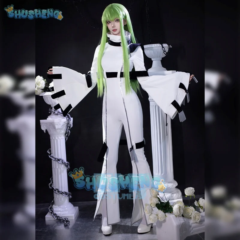

Костюм для косплея CODE GEASS Lelouch of the Rebellion C.C. Униформа на Хэллоуин, карнавал, вечеринку, Рождество, ролевая одежда, одежда