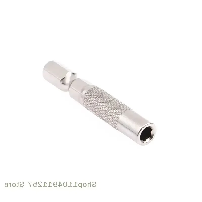 2 Pcs Hex Shank 6.35mm To 4mm Insert Bit Adapter Electric Screwdriver Socket Holder Micro Bit Adapter Magnetic Holder Tools