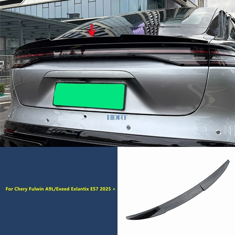 لشيري فولوين A9L/Exeed Exlantix ES7 2025 + الجذع الخلفي سبويلر لوحة الذيل غطاء الجناح اكسسوارات السيارات التصميم الخارجي ملصق