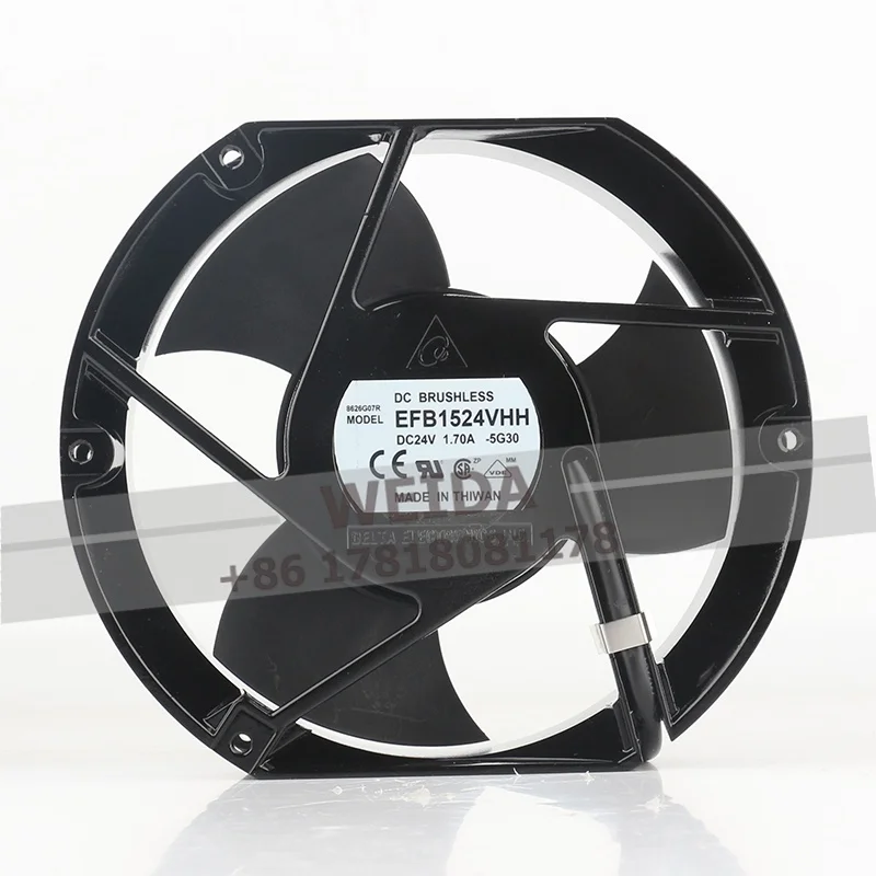 Delta DC 24V 1.70A 40.8W EFB1524VHH-5G30 17CM cooling fan Car supercharger 17251 Powerful large air volume