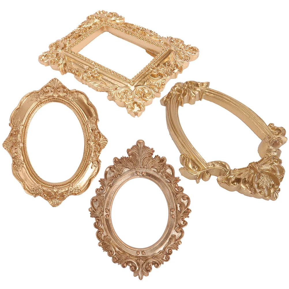 

Small Photo Frame Gold Decorative Ornaments Frames Display Product Bulk for