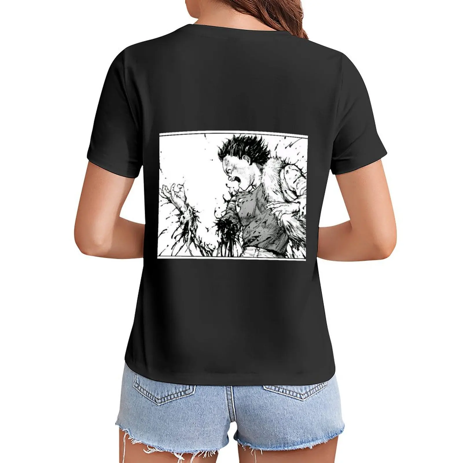 

Akira Tetsuo Losing Arm T-Shirt korean fashion customizeds animal print t-shirt dress for Women plus size