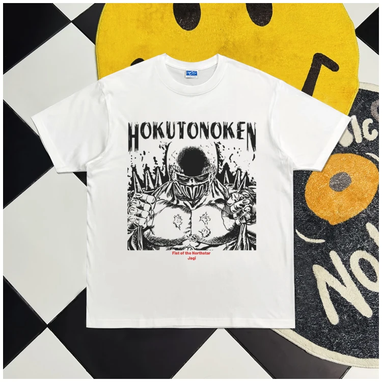 

Fist of The North Star 2025 Full Time Warm and Comfortable 100%cotton Anime Clothes Vintage Oversize Streetwear Graphic Tops