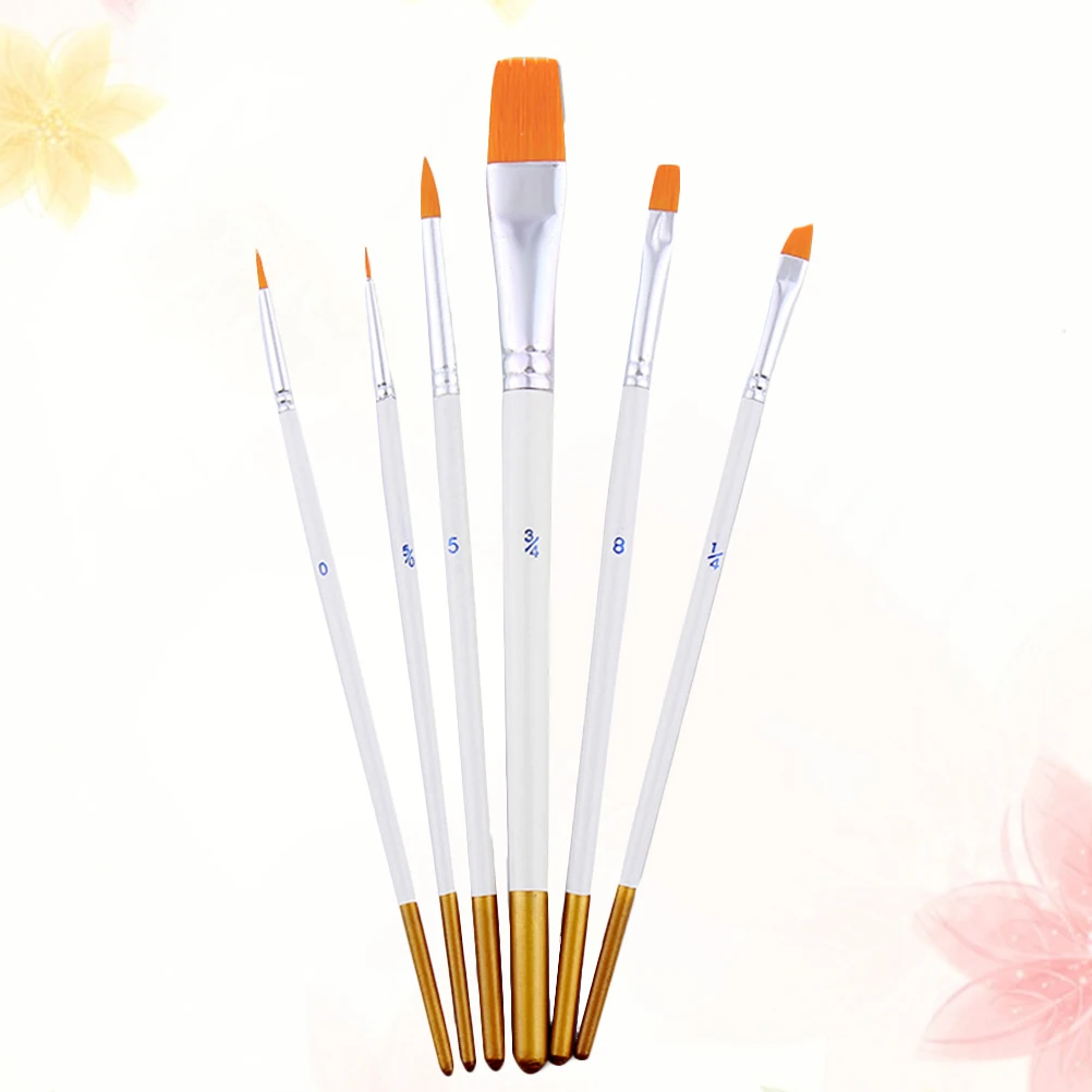 

6PCS Rolled Fondant Decorating Pen Gumpaste Cake Painting DIY Sugar Craft Baking Tool Set (Random Number)
