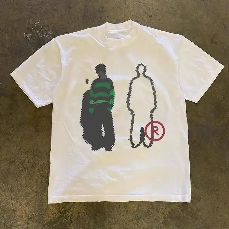 Verão confortável novo nicho estilo de rua versátil camiseta de manga curta para ambos os homens mulheres casuais na moda topos roupas