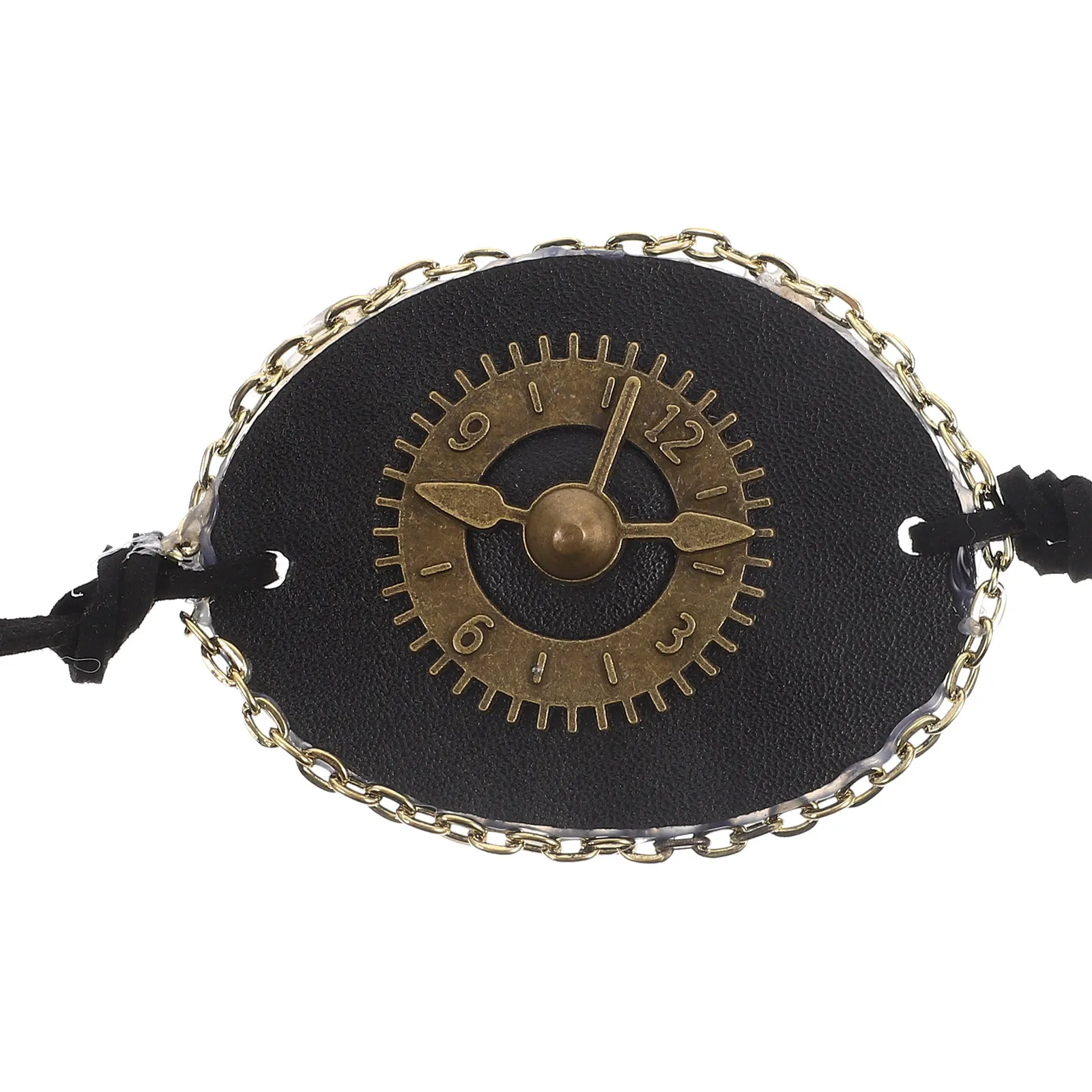 

Single Eye Patch Premium Material Comfortable Wear Retro Style Decorative Eye Cover for Adult Pirate Halloween