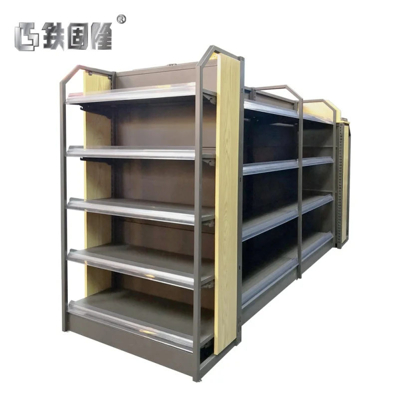 (customized)Supply hot-sale single-sided double-sided middle backboard convenience store shelf