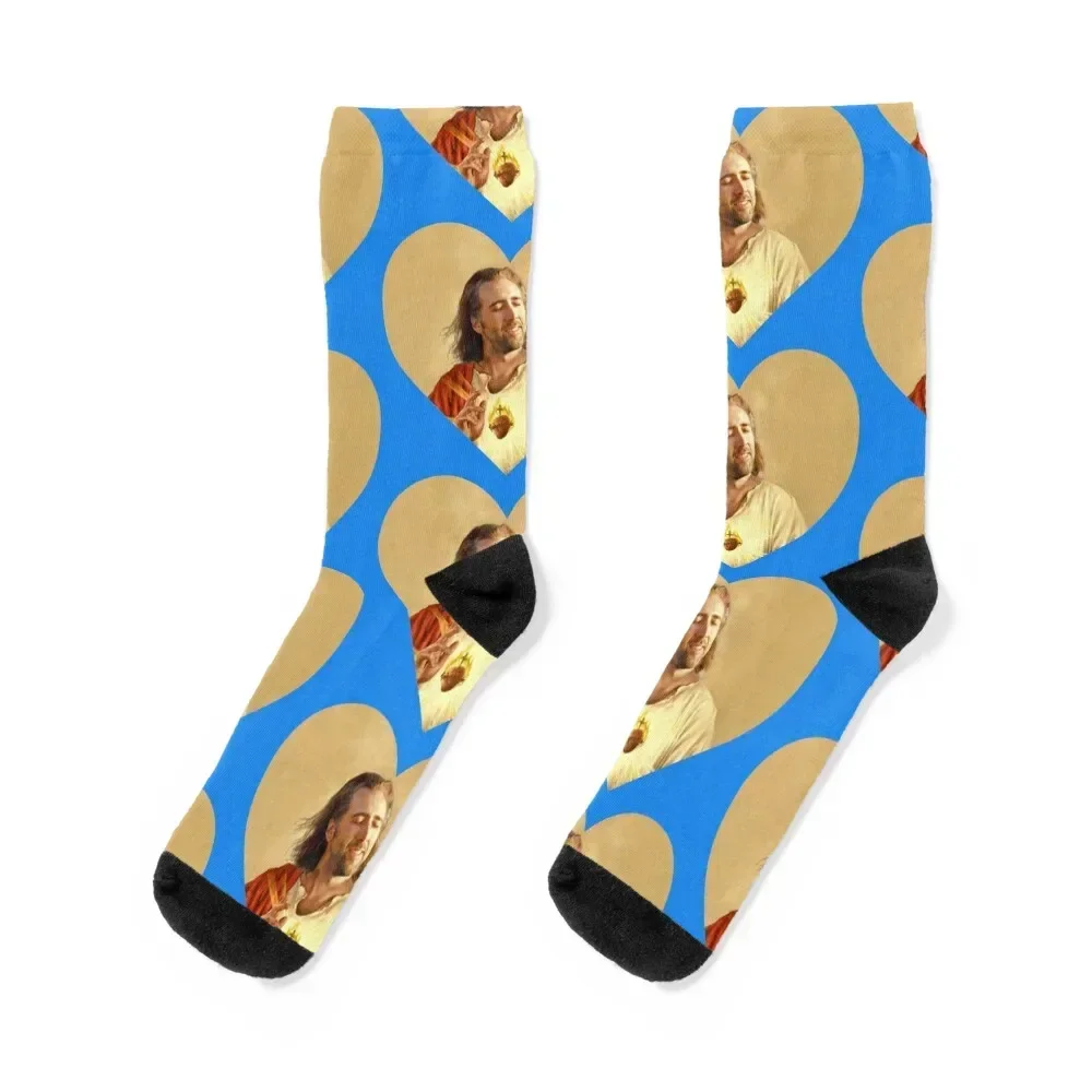 

Nicholas Cage blessing Socks funny sock Rugby christmas gift Socks Woman Men's