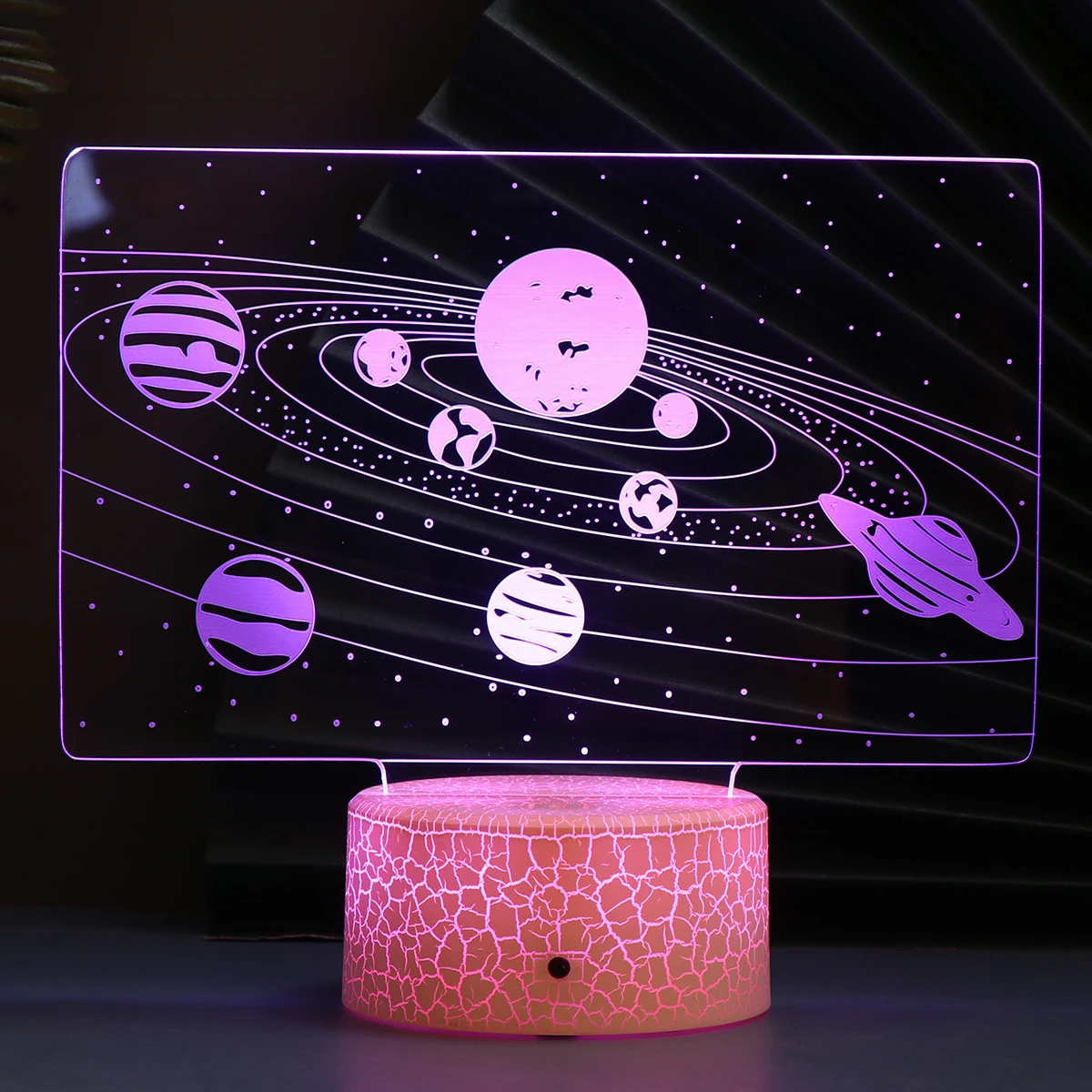 

3D Touch Light Solar Lights Led Lights Bedroom White Small USB Remote 7 Saving Decorative