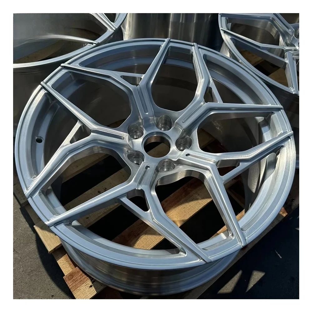Custom Brushed Gray Multi Spoke Forged Wheels 16 17 18 19 20 21 22 23 24 26 Inch Aluminum Alloy Rim 5x112 5x114.3 5x120