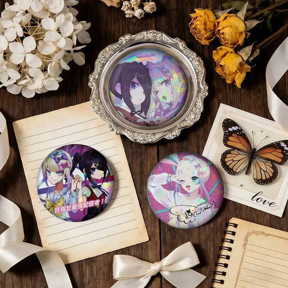 Needy Girl Overdose KAngel Ame chan  Anime Button Pin Handmade For Clothes Cartoon Badge Backpack Decoration Jewelry Accessories view 2