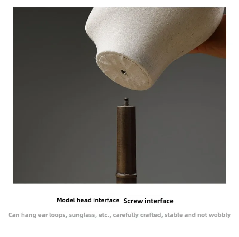 النمط الأوروبي شعر مستعار قبعة عرض عارضة أزياء رئيس مجردة القزم رئيس لحامل قبعة القرط