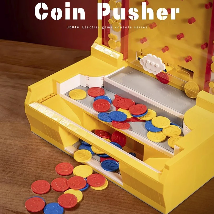 

Набор для сборки электрического игрового автомата-монетоприемника MOC из 2093 деталей, креативная модель игровой консоли, игрушки для детей, подарок на день рождения