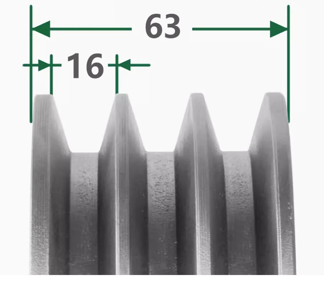 1 pz OD :130mm foro: 28mm puleggia tipo 3B generatore in ghisa a tre scanalature motore diesel puleggia triangolare