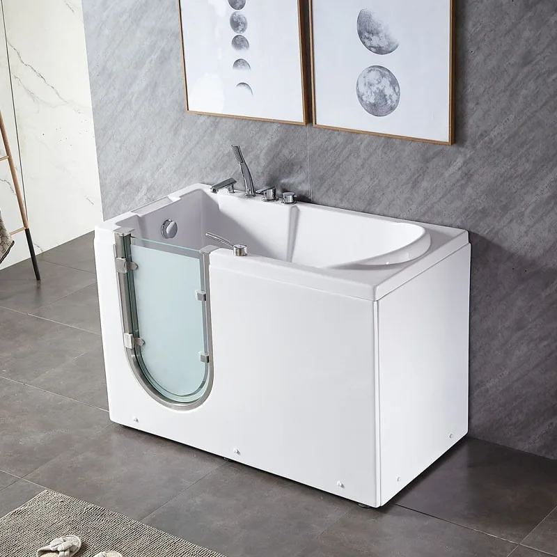 

Elderly Walk-in Barrier-free Sitting Bath Small Apartment Massage Constant Temperature Small Apartment Side Door Bathtub