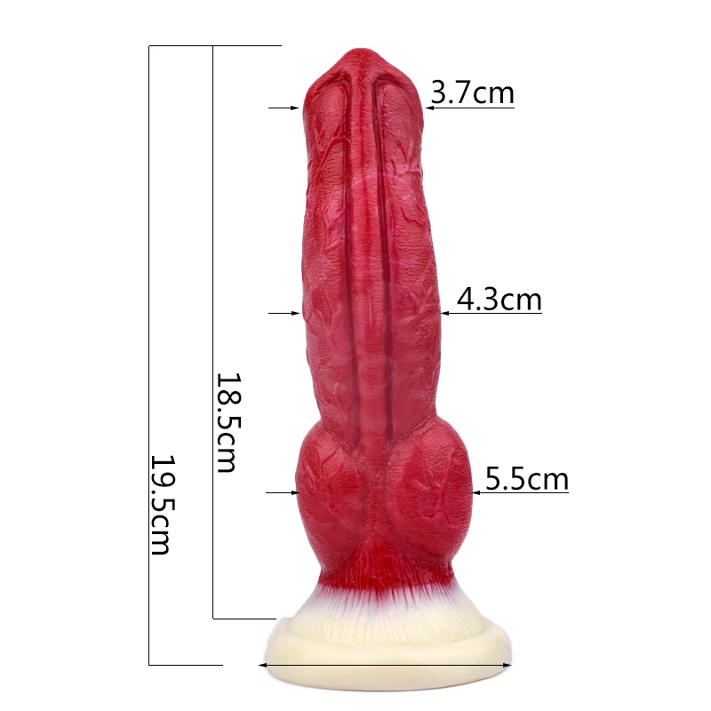 FRKO Dog Penis Animal Dildo Knot With Sucking Clear Vascular Lines Women\'s Panties Strap-on Adult Sex Toys For Couple Soft Dick