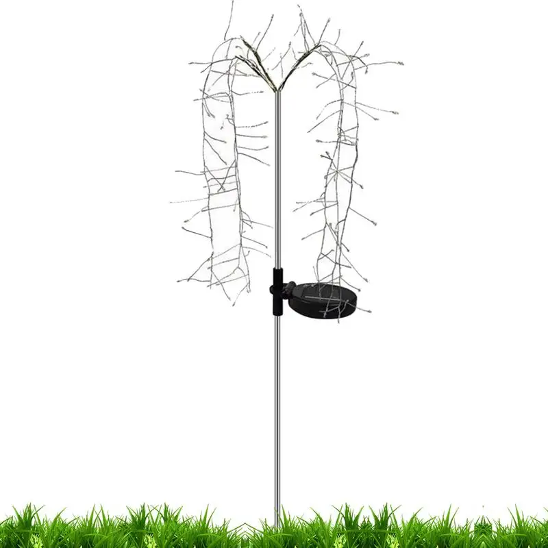 Outdoor Solar Firefly Lights, Lâmpada decorativa de paisagem, Luz solar, Fairy Garden, impermeável, 160 LED