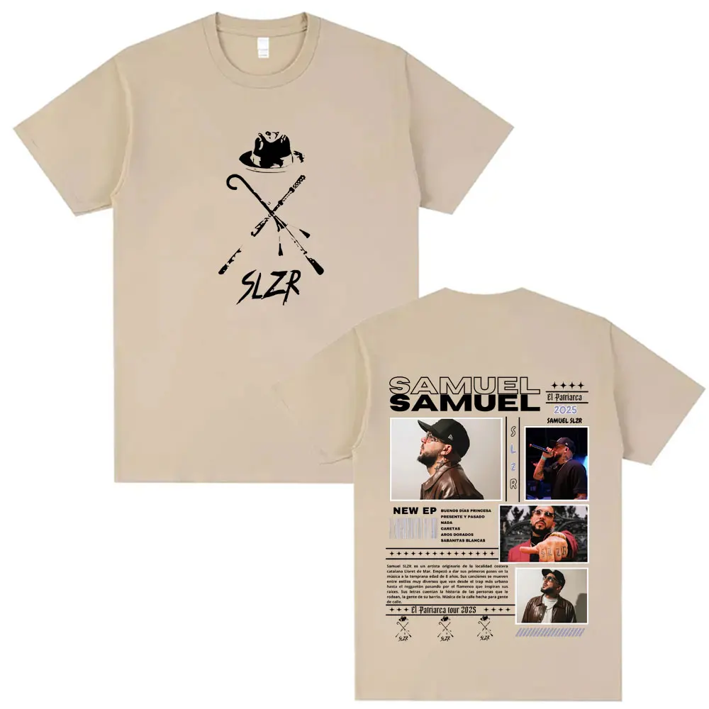 Rapper Samuel Slzr Tour T Shirts Men Women Hip Hop Pop Music T-shirts Harajuku Gothic Style Casual  Cotton Oversized T-Shirt y2k